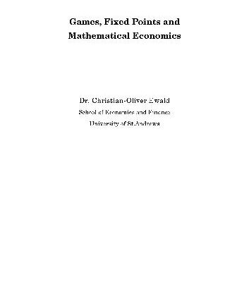 خرید و دانلود نسخه کامل کتاب Games, fixed points and mathematical economics