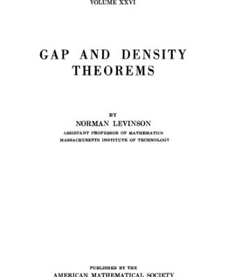 خرید و دانلود نسخه کامل کتاب Gap and density theorems