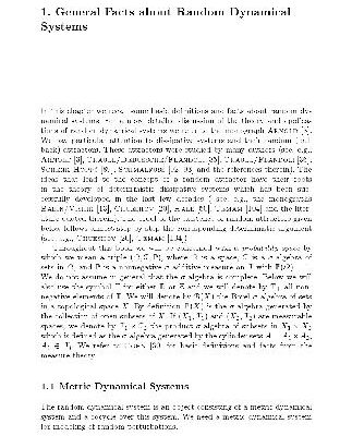 خرید و دانلود نسخه کامل کتاب General Facts about Random Dynamical Systems