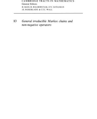 خرید و دانلود نسخه کامل کتاب General Irreducible Markov Chains and Non-Negative Operators
