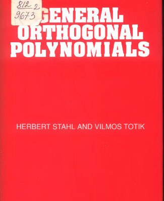خرید و دانلود نسخه کامل کتاب General orthogonal polynomials