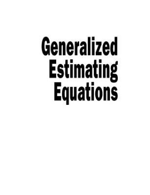 خرید و دانلود نسخه کامل کتاب Generalized estimating equations