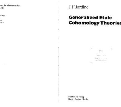 خرید و دانلود نسخه کامل کتاب Generalized Etale Cohomology Theories