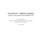 خرید و دانلود نسخه کامل کتاب Geometria i Algebra Liniowa
