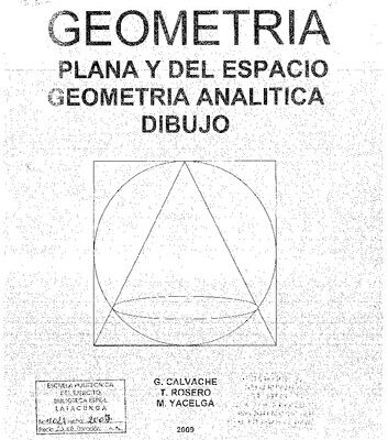 خرید و دانلود نسخه کامل کتاب Geometría Plana y del Espacio, Geometría Analítica, Dibujo – con Solucionario