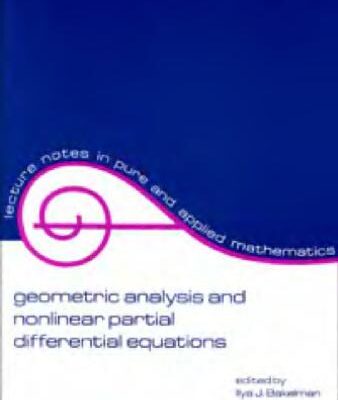 خرید و دانلود نسخه کامل کتاب Geometric Analysis and Nonlinear Partial Differential Equations