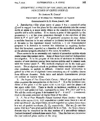 خرید و دانلود نسخه کامل کتاب Geometric Aspects of the Abelian Modular Functions of Genus Four (I)