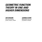 خرید و دانلود نسخه کامل کتاب Geometric Function Theory in One and Higher Dimensions