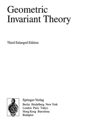 خرید و دانلود نسخه کامل کتاب Geometric invariant theory