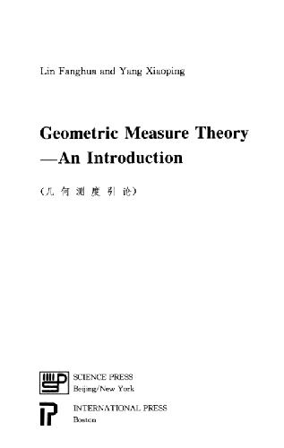 خرید و دانلود نسخه کامل کتاب Geometric Measure Theory: An Introduction_68a8c632ca336.jpeg خرید و دانلود نسخه کامل کتاب Geometric Measure Theory: An Introduction