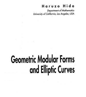 خرید و دانلود نسخه کامل کتاب Geometric Modular Forms and Elliptic Curves