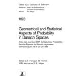 خرید و دانلود نسخه کامل کتاب Geometrical and Statistical Aspects of Probability in Banach Spaces