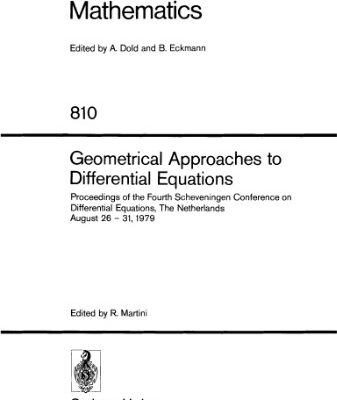 خرید و دانلود نسخه کامل کتاب Geometrical approaches to differential equations