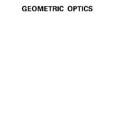 خرید و دانلود نسخه کامل کتاب Geometrical Optics