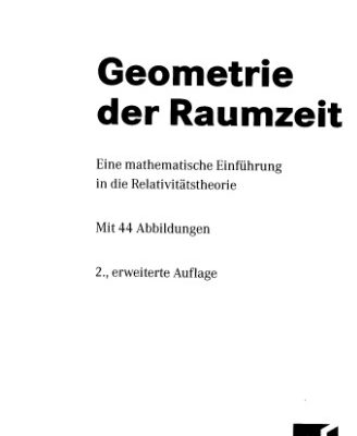 خرید و دانلود نسخه کامل کتاب Geometrie der Raumzeit