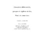 خرید و دانلود نسخه کامل کتاب Geometrie differentielle, groupes et algebres de Lie, fibers et connexions