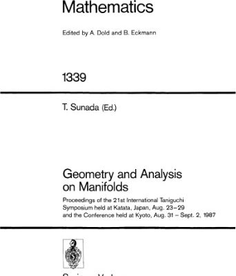 خرید و دانلود نسخه کامل کتاب Geometry and Analysis on Manifolds