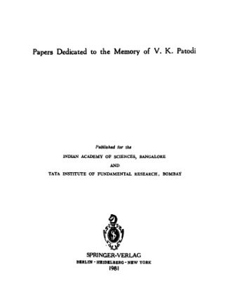 خرید و دانلود نسخه کامل کتاب Geometry and analysis: Papers dedicated to the memory of V.K.Patodi