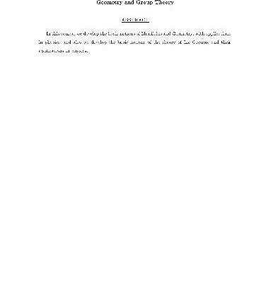 خرید و دانلود نسخه کامل کتاب Geometry and group theory