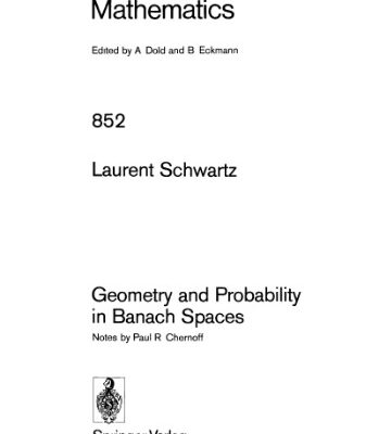 خرید و دانلود نسخه کامل کتاب Geometry and Probability in Banach Spaces