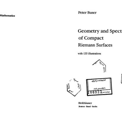 خرید و دانلود نسخه کامل کتاب Geometry and spectra of compact riemann surfaces