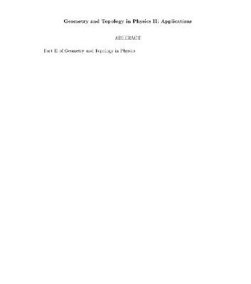 خرید و دانلود نسخه کامل کتاب Geometry and topology in physics 2: Applications