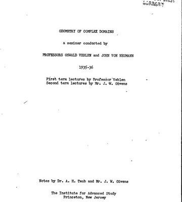 خرید و دانلود نسخه کامل کتاب Geometry of Complex Domains; a seminar conducted by Professors Oswald Veblen and John Von Neumann, 1935-36.