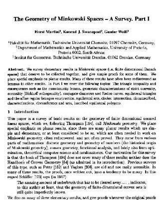 خرید و دانلود نسخه کامل کتاب Geometry of Minkowski spaces. Survey