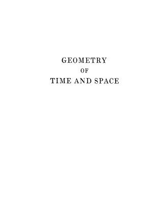 خرید و دانلود نسخه کامل کتاب Geometry of Time and Space