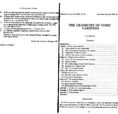 خرید و دانلود نسخه کامل کتاب Geometry of toric varieties
