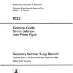 خرید و دانلود نسخه کامل کتاب Geometry Seminar “Luigi Bianchi”: Lectures given at the Scuola Normale Superiore, 1982