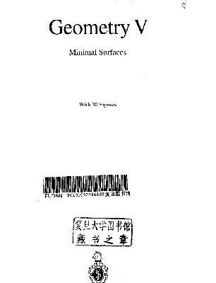 خرید و دانلود نسخه کامل کتاب Geometry V. Minimal Surfaces