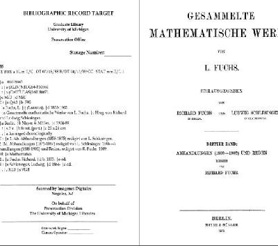 خرید و دانلود نسخه کامل کتاب Gesammelte mathematische Werke