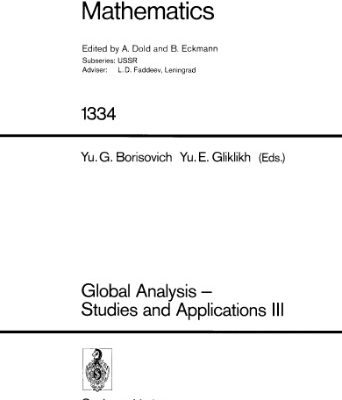 خرید و دانلود نسخه کامل کتاب Global Analysis — Studies and Applications III