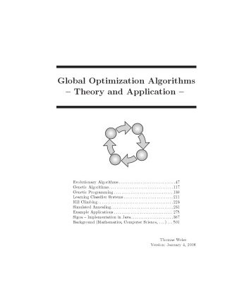 خرید و دانلود نسخه کامل کتاب Global Optimization Algorithms – Theory and Application