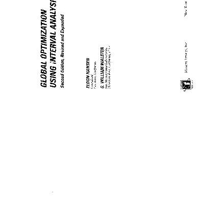 خرید و دانلود نسخه کامل کتاب Global Optimization Using Interval Analysis