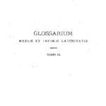 خرید و دانلود نسخه کامل کتاب GLOSSARIUM mediae et infimae Latinitatis. DEF