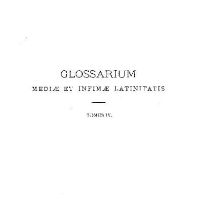 خرید و دانلود نسخه کامل کتاب GLOSSARIUM mediae et infimae Latinitatis. GHIK