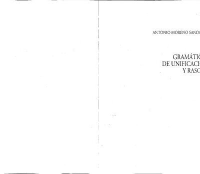 خرید و دانلود نسخه کامل کتاب Gramáticas de unificación y rasgos