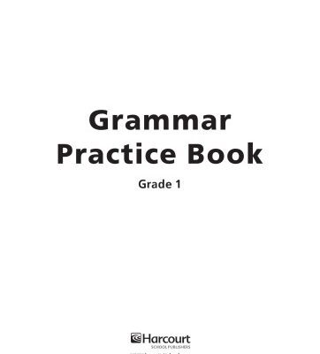 خرید و دانلود نسخه کامل کتاب Grammar Practice Book-Grade 1