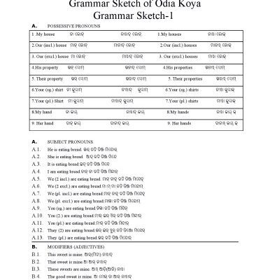 خرید و دانلود نسخه کامل کتاب Grammar Sketch of Odia Koya