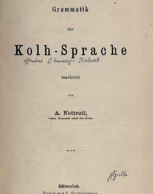 خرید و دانلود نسخه کامل کتاب Grammatik der Kolh-Sprache