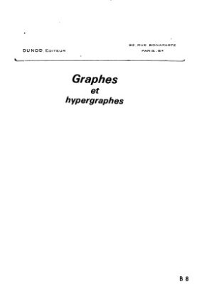 خرید و دانلود نسخه کامل کتاب Graphes et hypergraphes