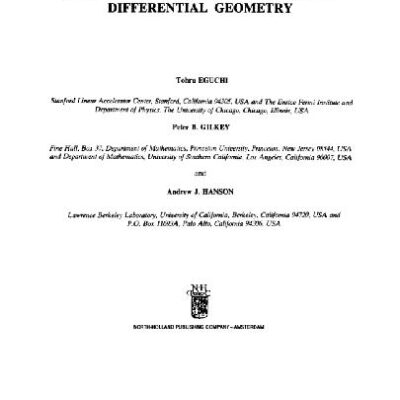 خرید و دانلود نسخه کامل کتاب Gravitation, gauge theories and differential geometry
