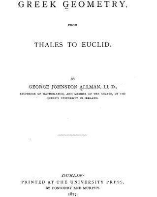 خرید و دانلود نسخه کامل کتاب Greek geometry. From Thales to Euqlid