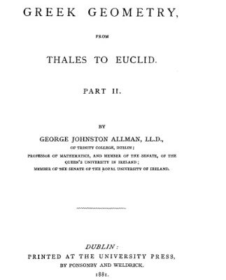 خرید و دانلود نسخه کامل کتاب Greek geometry. From Thales to Euqlid