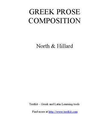 خرید و دانلود نسخه کامل کتاب Greek Prose Composition