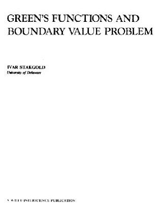 خرید و دانلود نسخه کامل کتاب Green’s functions and boundary value problems