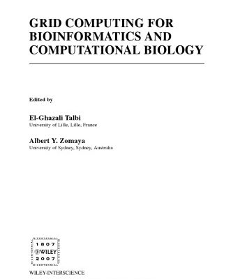 خرید و دانلود نسخه کامل کتاب Grid Computing for Bioinformatics and Computational Biology