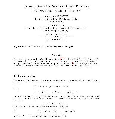 خرید و دانلود نسخه کامل کتاب Ground states of nonlinear Schrodinger equations with potentials vanishing at infinity